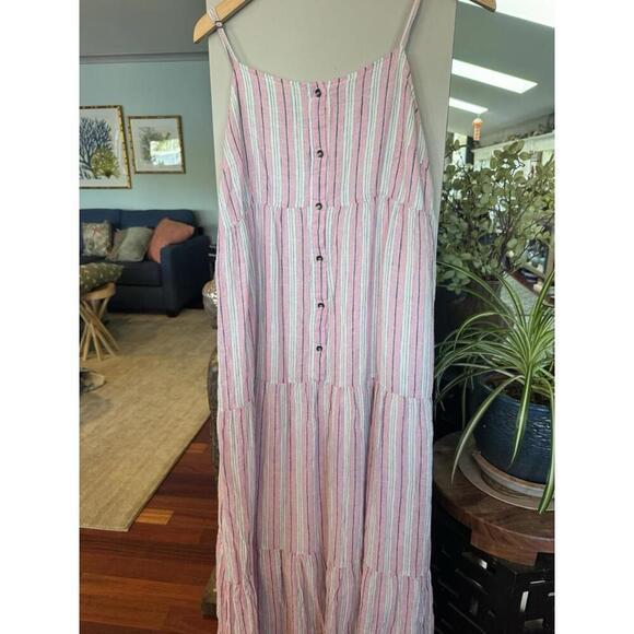 Splendid XL Striped Dress Maxi Relaxed Flowy - Picture 3 of 5
